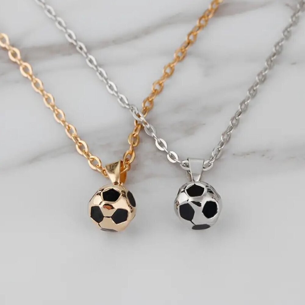 NEW Soccer Ball Necklace, Gold Soccer Ball necklace, Soccer Jewelry, Sports Mom